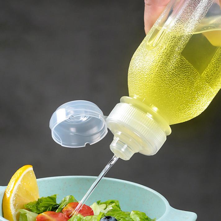 Hot Fill PP Bottle 300ml 500ml Soft Plastic Squeeze Bottle food grade with silicone valve cap for Oil Vinegar honey Ketch Sauce