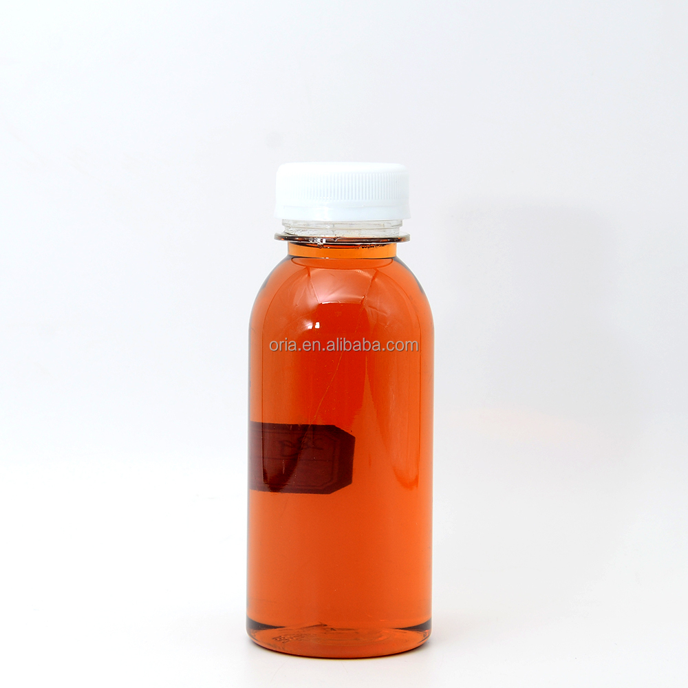 Juice Bottles Plastic Ginger Shot Bottle Orange Screen Printing 2oz 3oz 60ml 100ml PET Beverage Screw Cap Juice Bottle with Logo