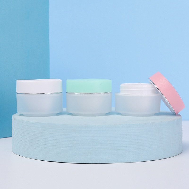 Color 15g 20g Face Cream Jar Refillable Empty Plastic Serum Jars With Lids Double Wall Layer PP Jar