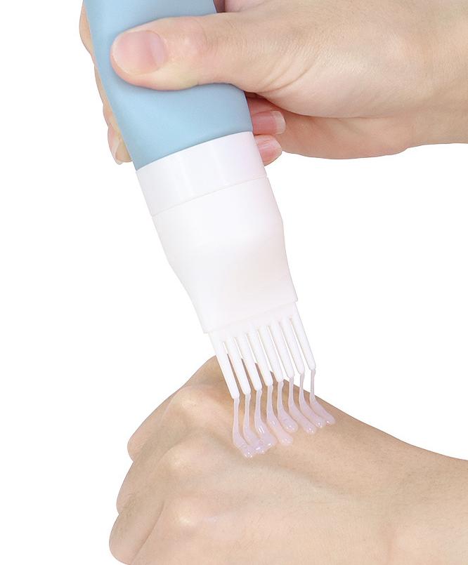 Food grade silicone hair color dye brush bottle 38ml 60ml 80ml travel Shampoo spa essential oil cream lotion bottle dispenser