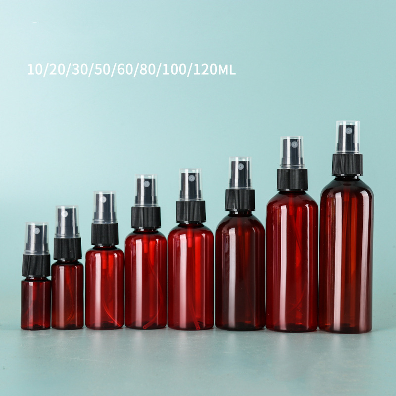 Luxury Amber Dark Blue Fine Mist Beauty Salon Hair Setting Spray Bottle Plastic 100ml 120ml 150ml 250ml Alcohol Perfume Spray
