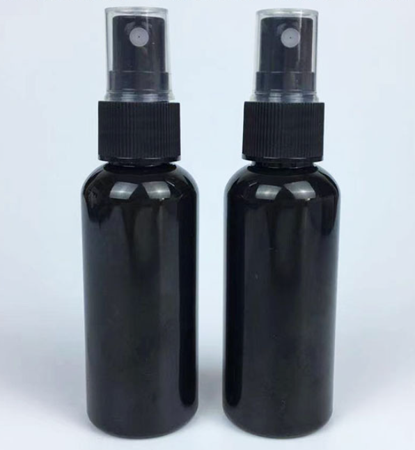 PET  black  Empty Fine Mist plastic pump sprayer bottle Empty Toner Sanitizer Sprayer Packaging Container