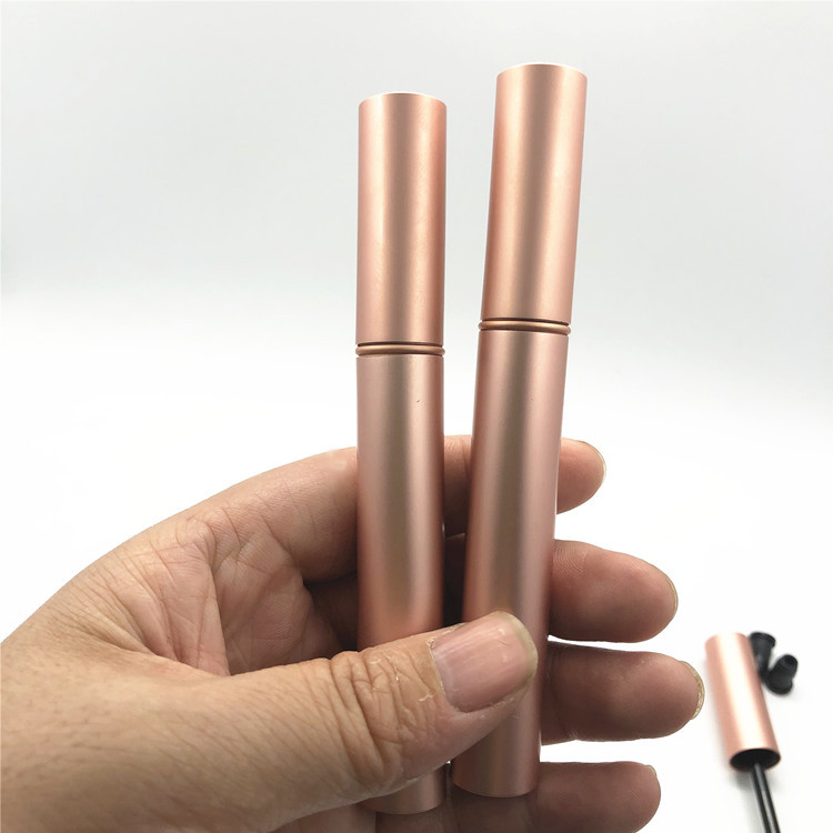 Matte Rose Pink 4ML Liquid Eyeliner Tube  Empty Aluminum Eyelash Growth Serum Bottle Mascara Container Mascara Tubes