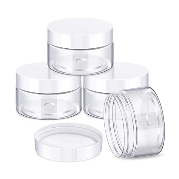 50ml PET Plastic jar for cosmetic lotions Essence facial scrub body butter eye cream 100ml 200ml 300ml 150ml 250ml 500ml