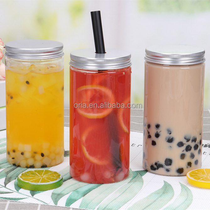 Food safe drinking limonade lemonade bottles smoothies ice coffee bottles round 500ml 16oz 8oz 12 ounce bpa free plastic bottles