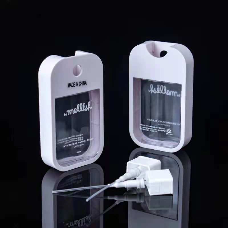 Creative 40ml 50ml Card Perfume Spray Bottle Refillable Fine Mist Plastic Fragrance Spray Bottles body spray perfume