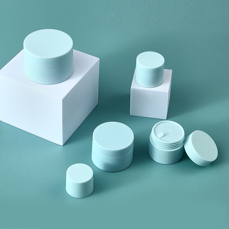 10g 20g 50gm Factory Price Plastic Square Cosmetics Face Cream Acrylic Jar Blue Pink Purple Customize Lotion Package