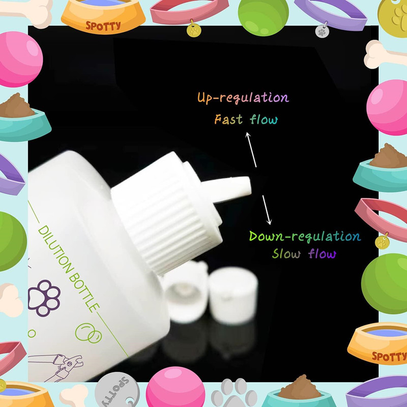 250ml 500ML dog shampoo Dilution bottle 32oz Squeeze pet plastic bottle for shampoo and shower gel HDPE Grooming Mixing Bottle