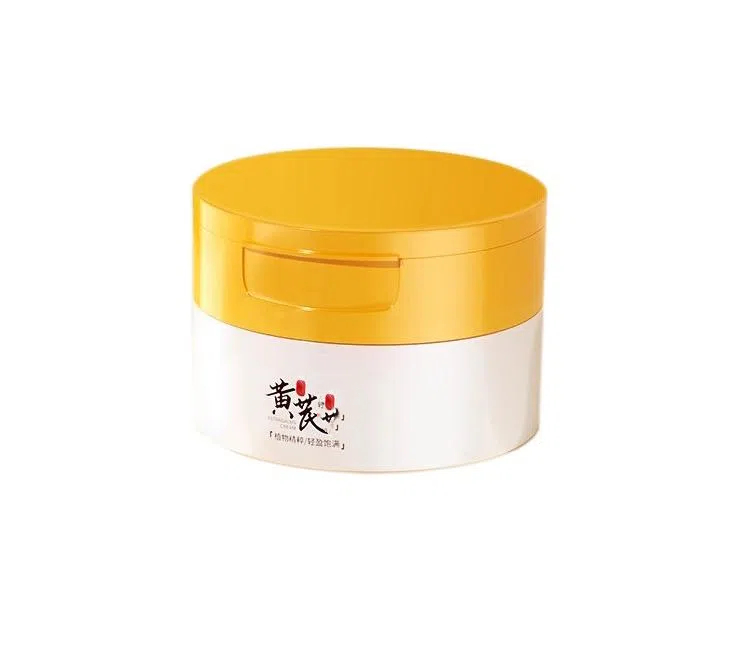 Custom Color Logo Printing 30g 50g 100g Tooth Powder Jar Clamshell Wide Mouth PP Jars With Lids Spoon Cosmetic Jars Plastic