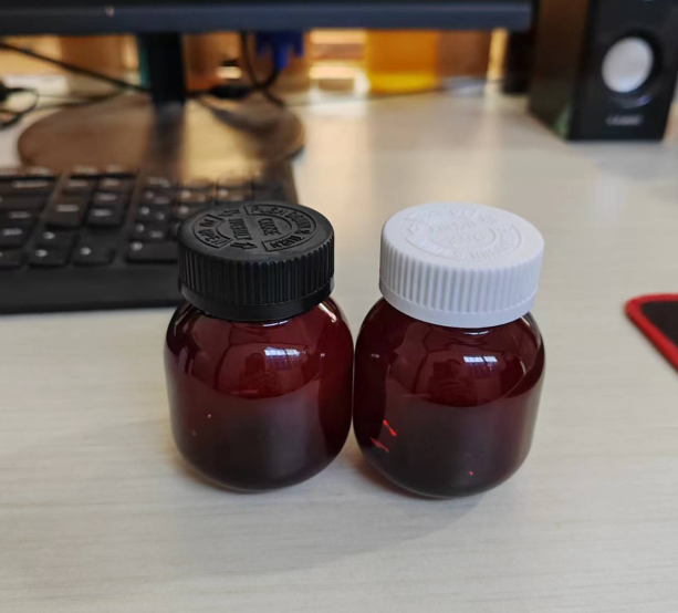 125ml Empty PP Plastic Amber Capsule Bottle Amber Vitamin Food Supplement Drug With Child Proof Lid