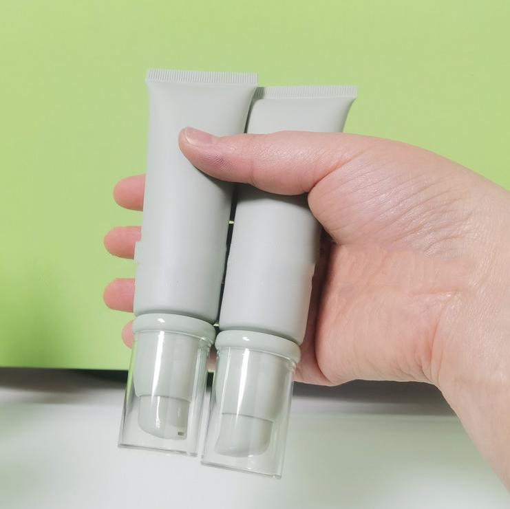 PE Soft Squeeze Tube 30g 50g 100g 80ml Airless Packaging Tube Cosmetic Serum Lotion BB Cream Primer Liquid Foundation Pump Tube