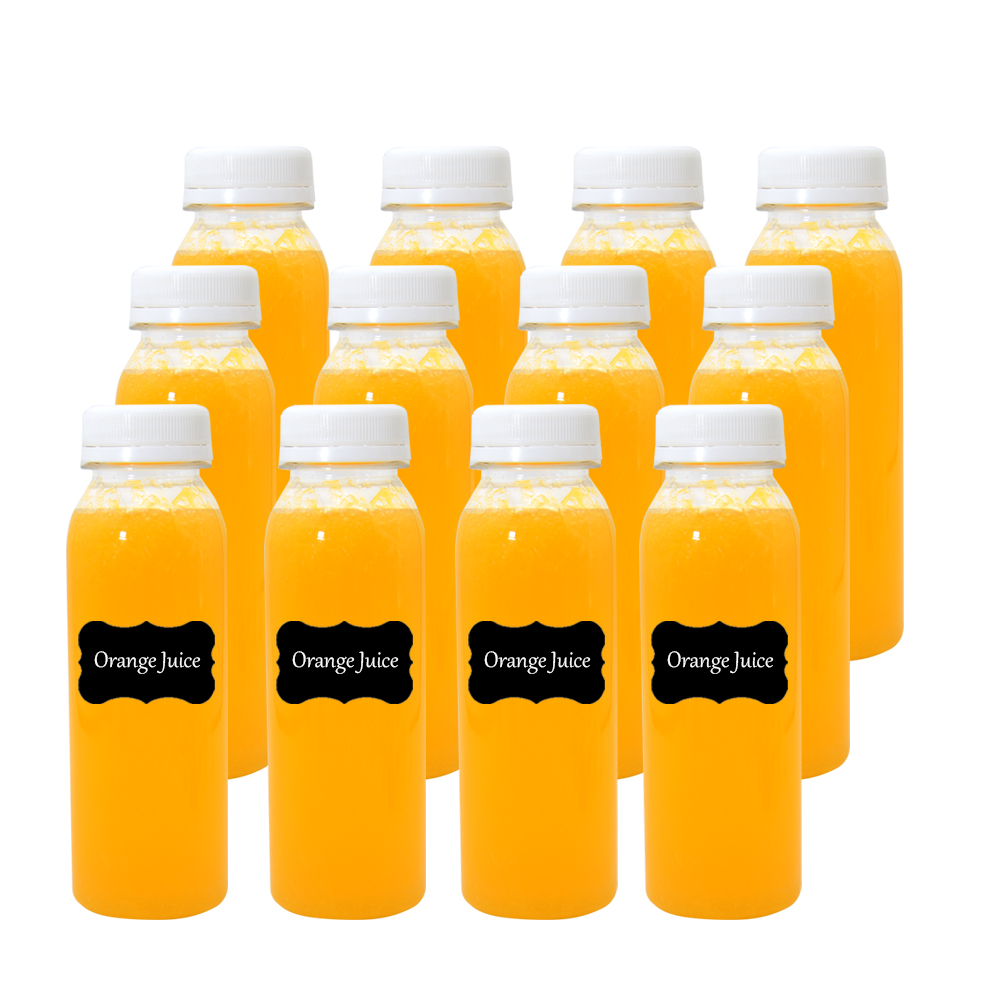 250ml 300ml 350ml 500ml PET Empty Plastic Juice Bottles With Caps 8oz 10oz 12oz 16oz Plastic Juice Bottles For Juice Business