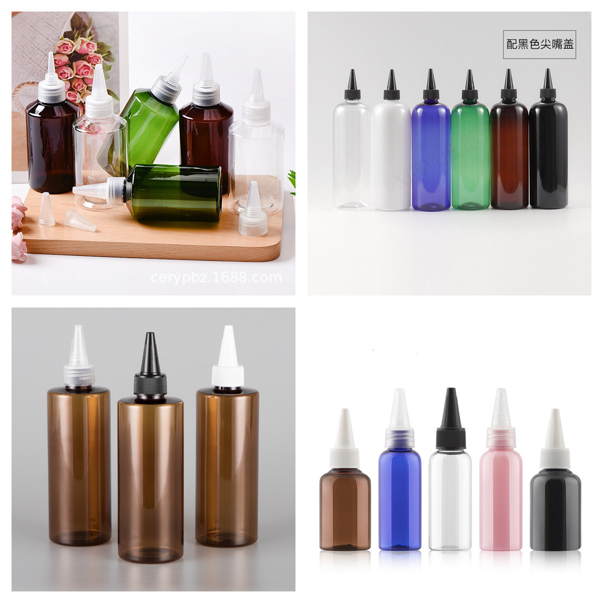 Empty HDPE Translucent Plastic Glue Lubricant Oil Bottle with Nozzle 120ml Pet Ear Drops Bottle Eye Dropper Squeeze Container