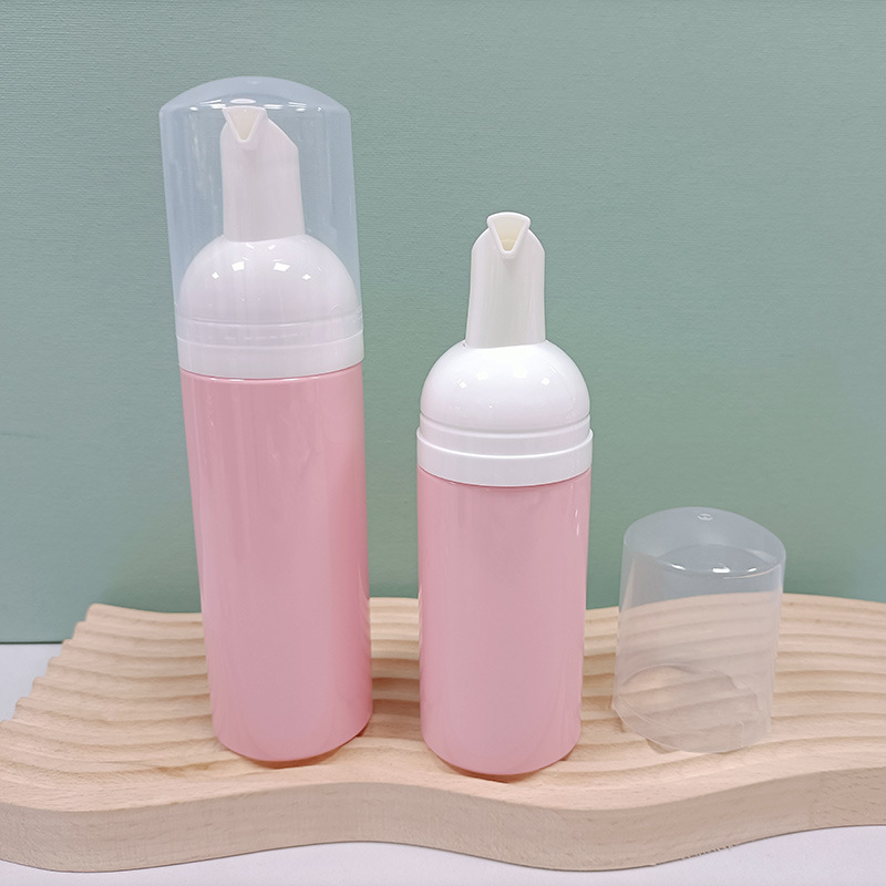 Custom Logo Empty Plastic bottle Refillable Package Lashes Cleanser Shampoo Container facial cleanser bottle with pump