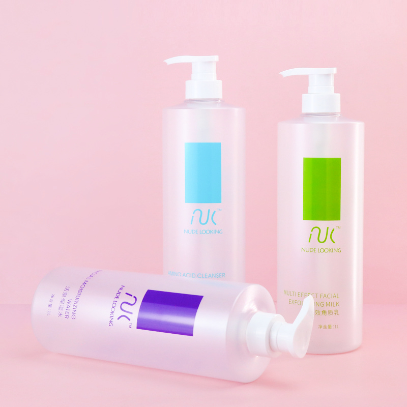Custom Plastic bottles with dispenser for body butter Advanced Slim Body Cream Wide Mouse Cream lotion jars with lids