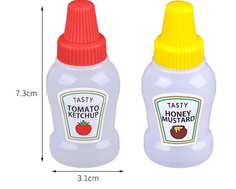 BPA Free Mini Squeeze Bottle 1 oz 25ml Camping Sauce Bottle for togo Restaurant Condiment Ketchup bbq Chili Packaging Container