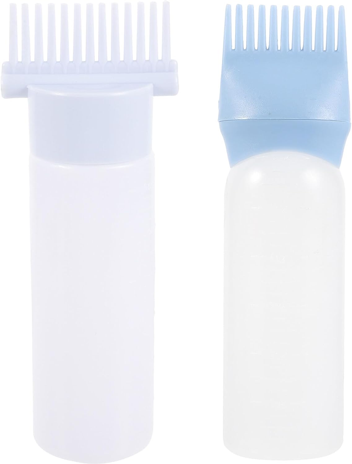 Hot selling salon brush hair tools 120ml 150ml plastic dispensing oil hair dye bottle applicator comb PP PET squeeze bottle