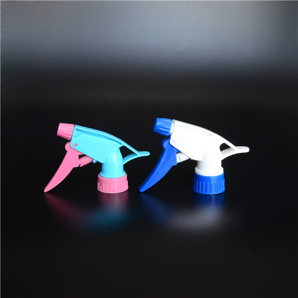 Clear Spray Bottles Trigger Round white HDPE Trigger Cleaning Plastic Spray Bottle with trigger