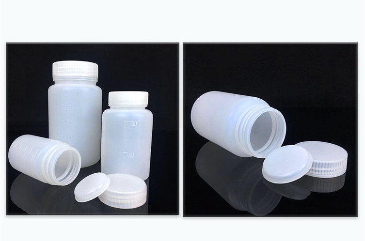 500ml Empty  Hdpe Plastic Wide Mouth Bottle with Screw Cap Chemical Plastic Reagent