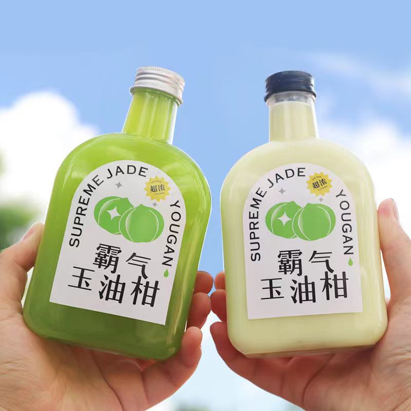100ml 150ml 200ml 350ml 500ml 12/16oz Empty Plastic Flat Flask Bottles for Liquor Spirit Water Juice Drink Containers with Lids