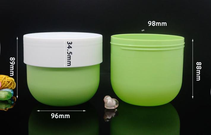 White 150g 200g 300g Cosmetics Cream Salt Scrub Body Balm Round Jar Pink Color PP Jars With Lids Blue PurpleJar