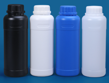 empty HDPE Plastic Round Bottle For Liquid Fertilizer Chemical Package for chemical agricultural pesticide storage