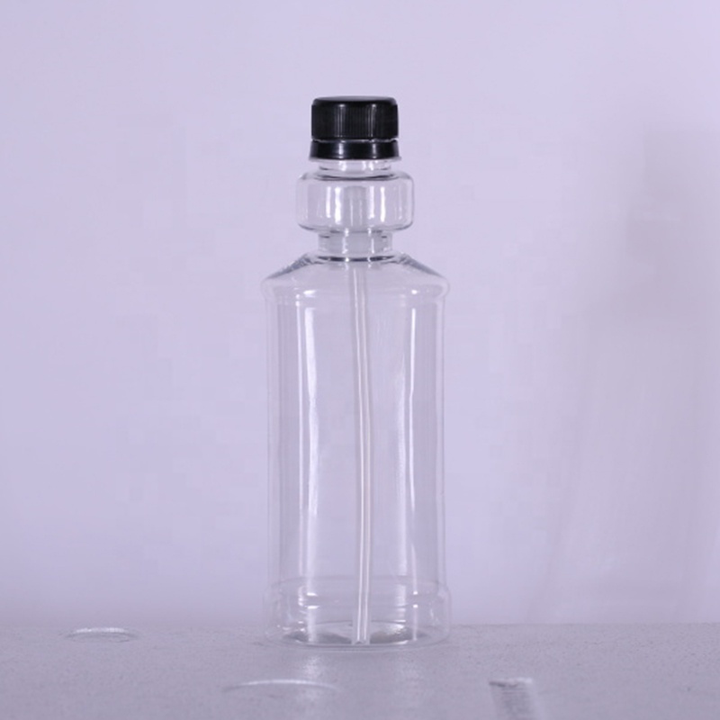 New design Transparent 250ml mouth wash recycled plastic mouthwash PET bottle with white screw cap