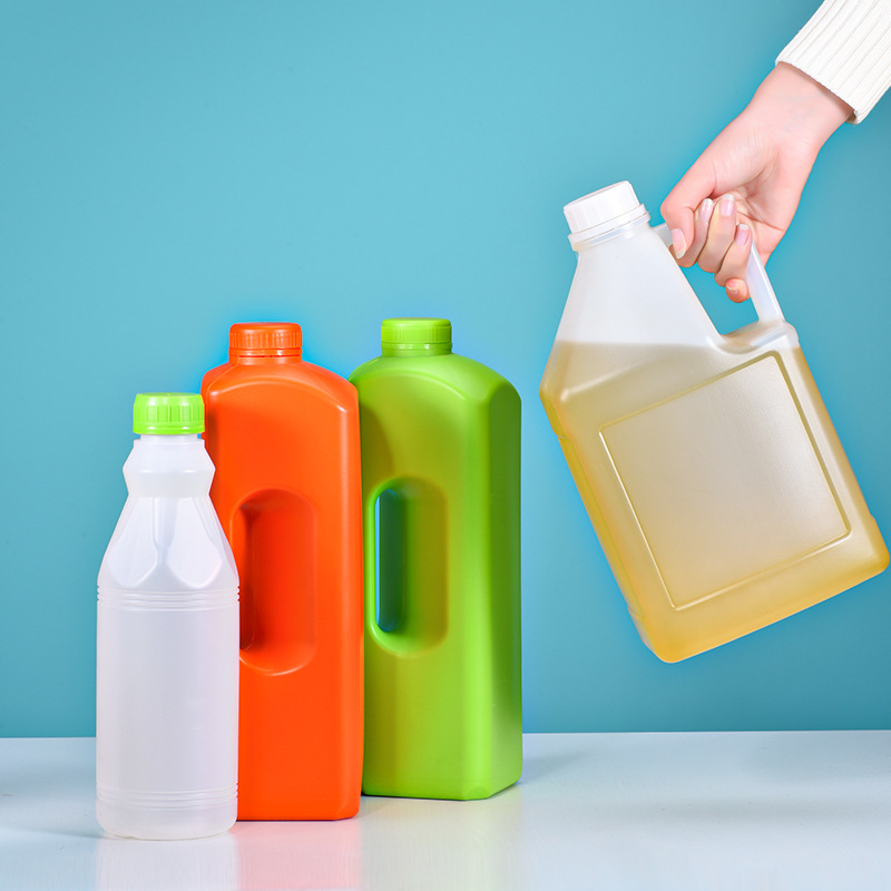 Laundry Washing Liquid Detergent Bottle 1L 2L 3L 5L Customized HDPE Liquid White Clear Packaging