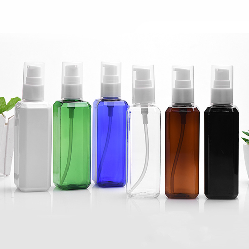 Color 20ml 30ml 50ml 60ml 100ml 120ml 150ml Square PET Plastic spray bottle Alcohol perfume Essential Oil fine mist spray bottle