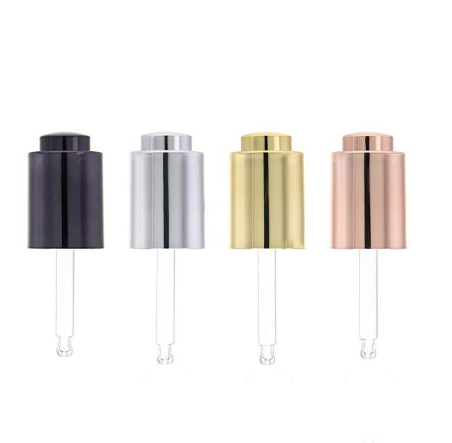 Luxury Thick Wall PETG Push Button Dropper Bottle 20ml 30ml 50ml 100ml Clear Serum Scalp Hair Oil Spray Lotion Pump Bottle Jar