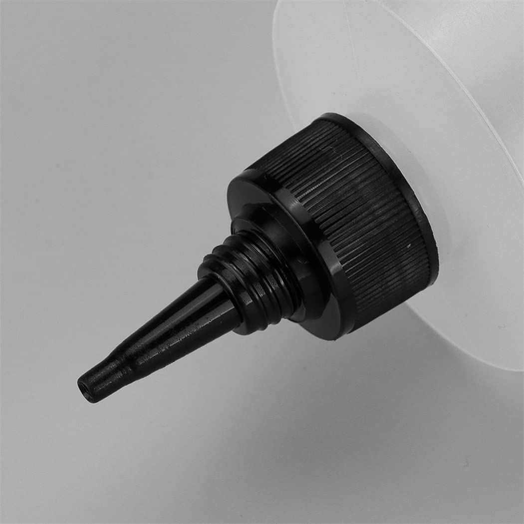 16oz 500ml Squeeze Bottles LDPE Plastic Bottles Natural Round Bottles with Yorker Spout Red Caps Tips