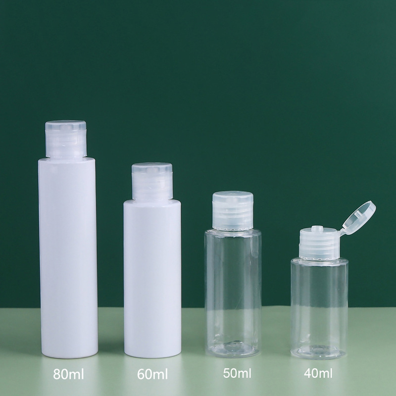 100 120 150ml clear Plastic Squeeze Bottle Shower Gel Shampoo Conditioner Squeeze Bottles PET Empty Bottle With Flip Top Cap