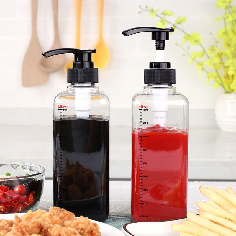 bbq sauce bottle pump dispenser take away sauce containers squeeze bottle for sauce salsa squeeze bottles cap