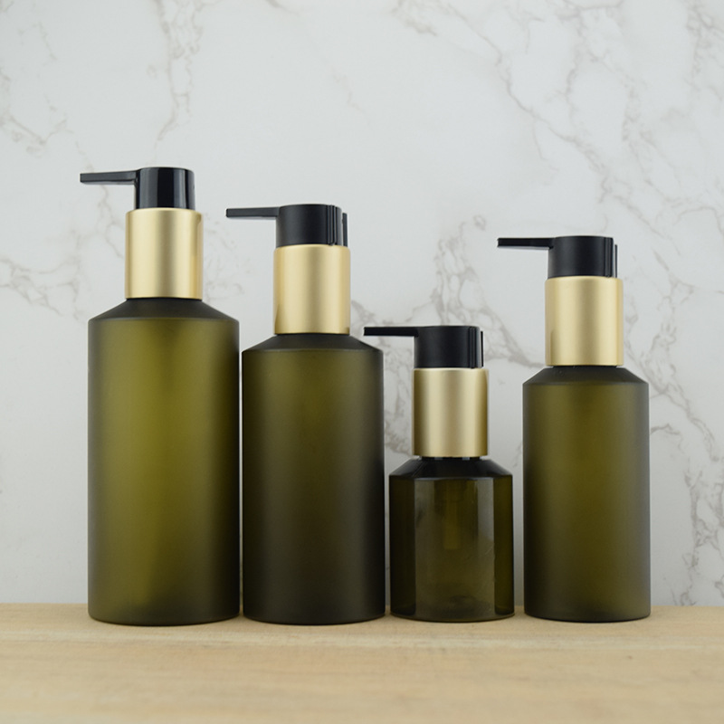 50ml 100ml 150ml 250ml 500ml PET Customize Packaging Matte Frosted Cream Bottle Pump Refillable Lotion Plastic Spray Bottle