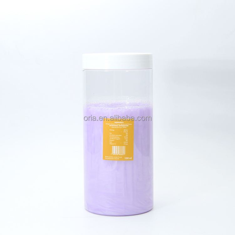 Custom 150ml 250ml Hair care Container empty clear plastic skin care cream cosmetic bottle Hair Oil PET Plastic Jar With Lid