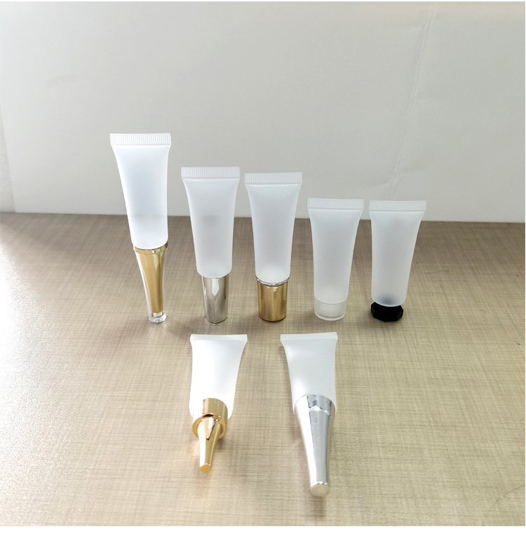 Empty  frosted semi clear Squeeze Tube plastic cosmetic soft tube cosmetic hose for facial cleanser Toothpaste squeeze hose