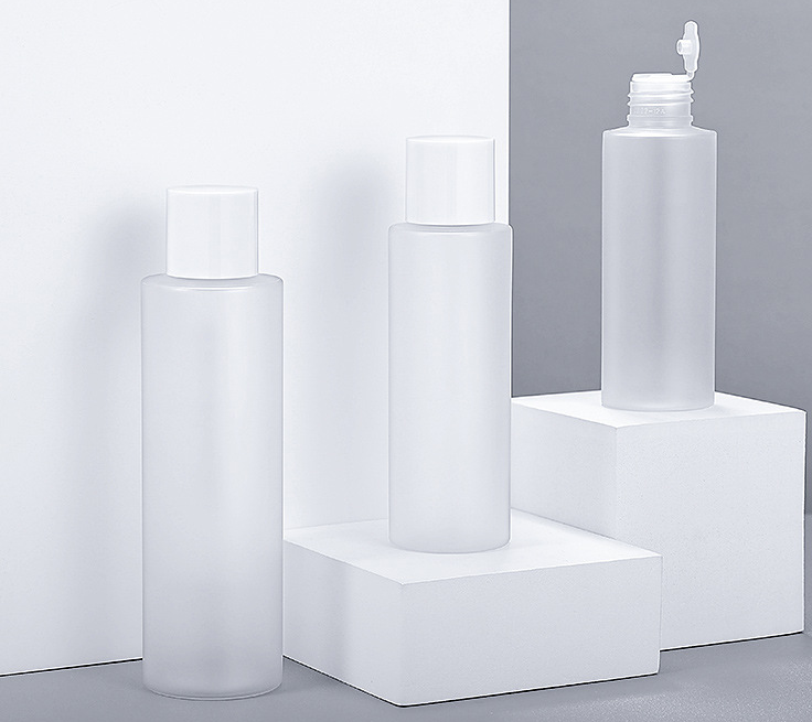 100ml 120ml 150ml 200ml Frosted plastic toner bottle with screw cap Empty Lotion Facial Cleanser Dispenser bottle