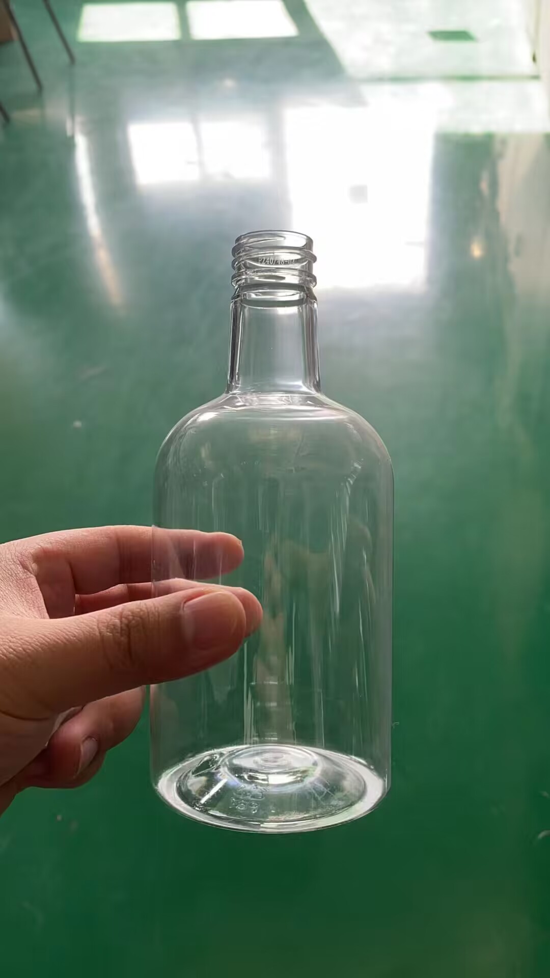 350ml 12oz 360ml 375ml 500ml pet transparent juice bottle with aluminum lid & label food grade boba milk tea whisky wine bottle