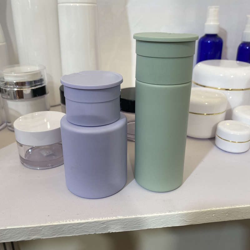 100ml Purple PET Face Toner Bottle Makeup Remover Toner Plastic Bottle Oil Cosmetic Container Push Down Pump Dispenser Bottle