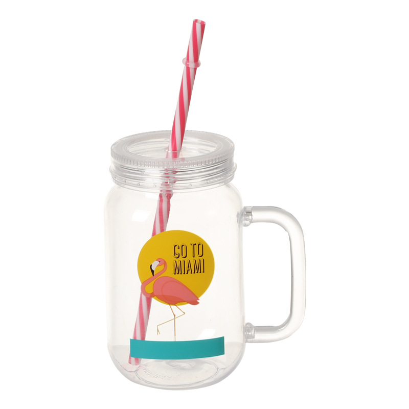 Wholesale Custom mason jar mug with lid 500ml/16oz Mason Jar Water Bottle 20oz Mason Bottle Drinking Cup Containers Packaging