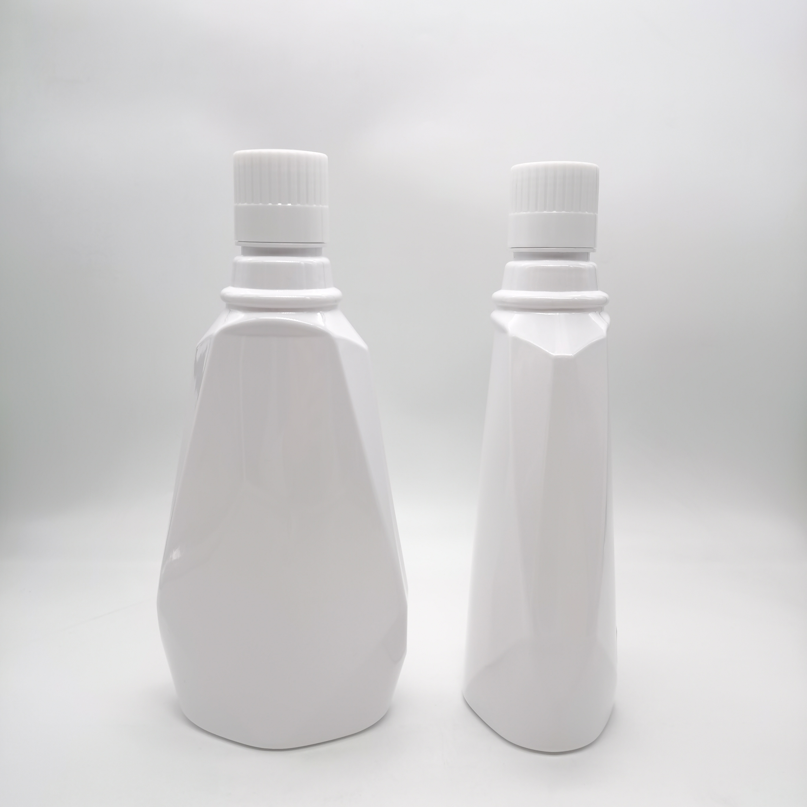 Refillable empty PET plastic therabreath mouthwash bottle 500ml for bathroom with CRC cap