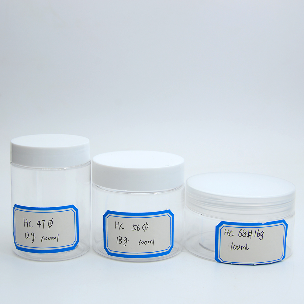 PET PP Body Butter Jar Clear Wide Mouth Round Bottle 150g 200g 250g 300g 400g 500g Cream Gel Jar Cosmetic Packaging Container