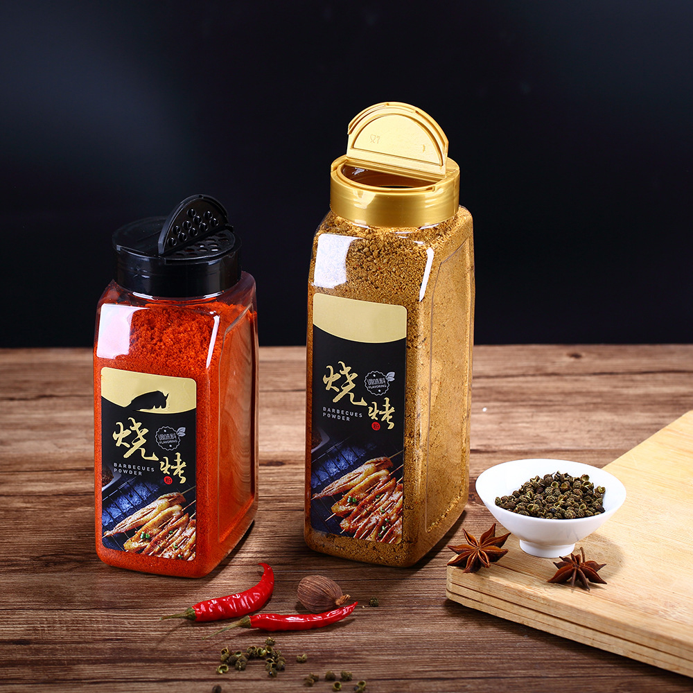 30 50ml PET plastic seasoning accessories spice & herb tools bottle clear salt and pepper shaker spice jar