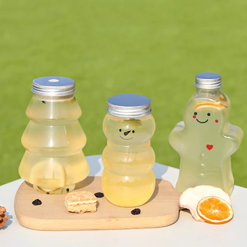Custom package 330ml 500ml 700ml PET PP Soft Drink Can Empty Plastic Clear Soda Beverage Can with smart filling machine