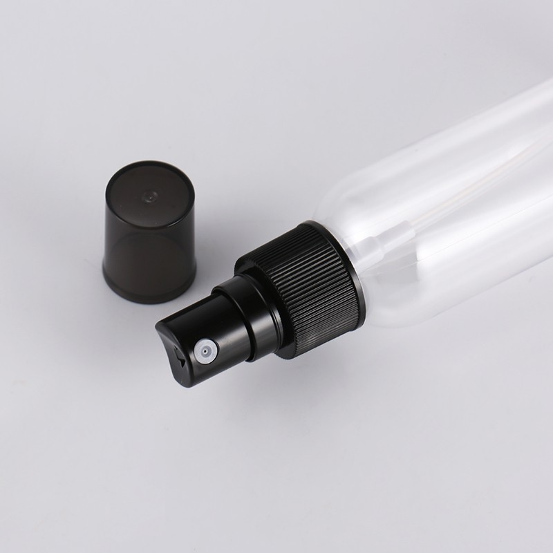 Travel Size 50ml 60ml 80ml 100 ml 120ml Amber Color PET Plastic fine mist hand sanitizing fragrance perfume body spray bottle