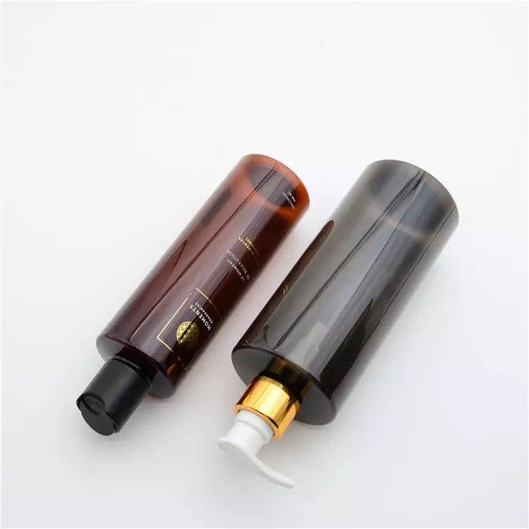 100ml 200ml 4oz 8oz Cylinder Round Transparent Squeeze Plastic Massage Bath Body Oil Dropper Bottles with Flip Disc Top Caps