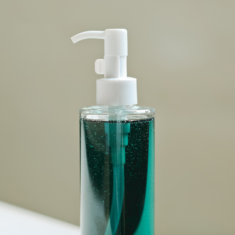 250ml 300ml 500ml Clear White Amber PET Shampoo Plastic Customize Cosmetic Packaging Bottle Cleanser Oil Container