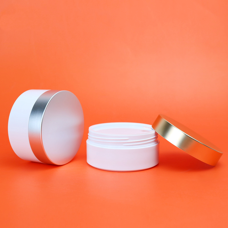 Custom Logo 8oz pet cosmetic jar 200g cosmetic cream scrub slime emulsion jar body balm cosmetic jar 200 ml