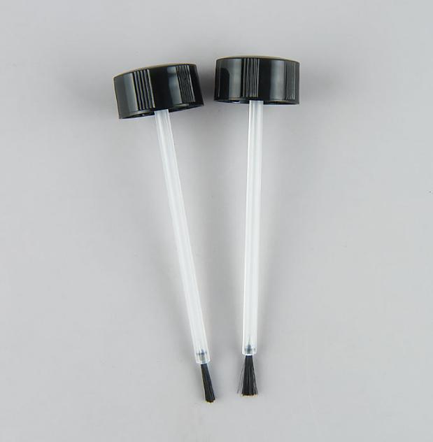 5ml 10ml 15ml 30ml 50ml Empty PET nail polish paint dispenser bottle with brush lid sealing glue bottle