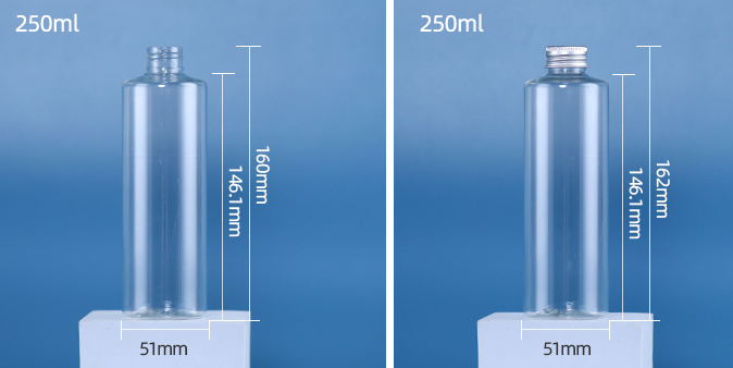 100ml 120ml 150ml Empty PET Plastic Toner Bottle with Screw Cap Flat Shoulder Cosmetic Liquid Package